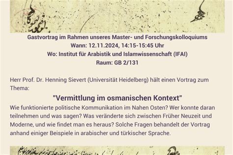 Institut für Arabistik und Islamwissenschaft