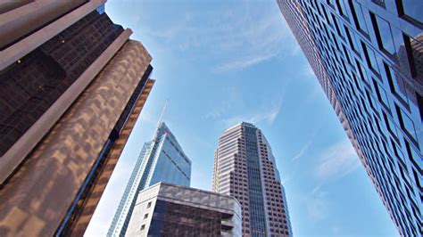 Buildings Reflect Clouds Timelapse Free Stock Video Footage Download