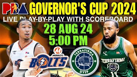 LIVE Meralco Bolts Vs Terrafirma Dyip PBA Play By Play Reaction