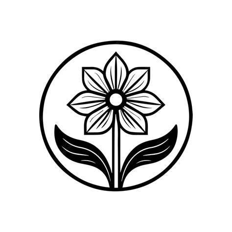 Premium Vector | Lotus logo design black and white hand drawn illustration