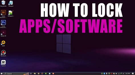 How To Lock Apps On Windows 10 Lock Programs On Laptop YouTube