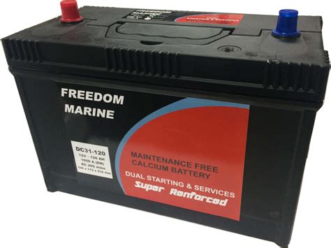 Batterie Marine Calcium Dual Service Et D Marrage V Ah A