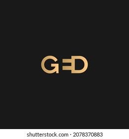 ged logo vector ged initial vector stock vector royalty