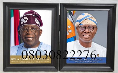 Official Portrait Frames Of President Bola Ahmed Tinubu Available