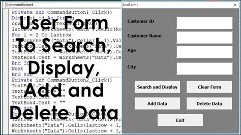 Excel Userform Display Data From Worksheet