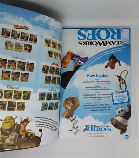 Woolworths DreamWorks Heroes Activity Collectors Album Complete With