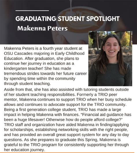 Student Spotlight Osu Cascades