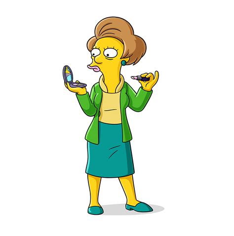 Personaje Edna Krabappel Los Simpson