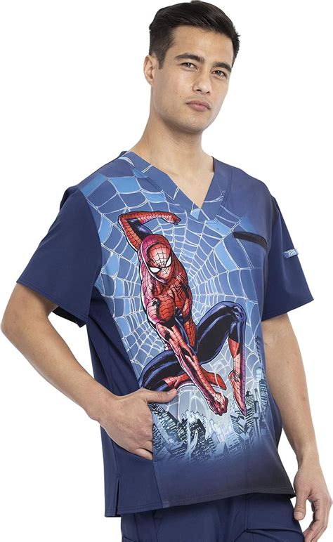 Buy Tooniforms Men Scrubs Top V Neck Tf L Way Of The Web Online At