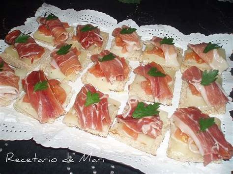 Mini Montaditos De Queso Manghego Jam N Serrano Y Tomate Receta