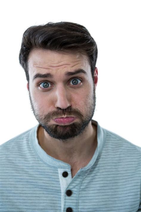 Man Making Funny Face Stock Image Image Of Stubble Expressing 84077057