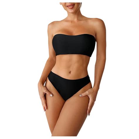 Summer Savings Clearance 2023 Womens Thong Bikini Swimsuit Two Piece