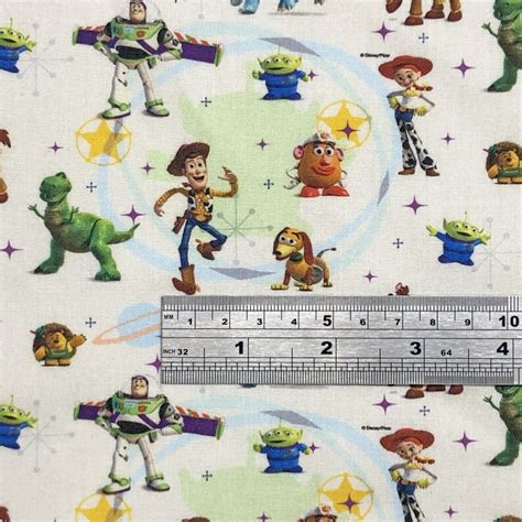 Toy Story 100 Cotton Digital Print Fabric Dd004 Etsy