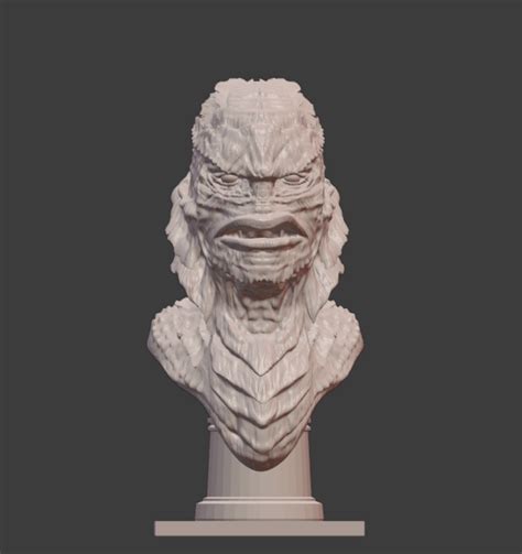 STL File The Creature From The Black Lagoon 3D Printing Design To