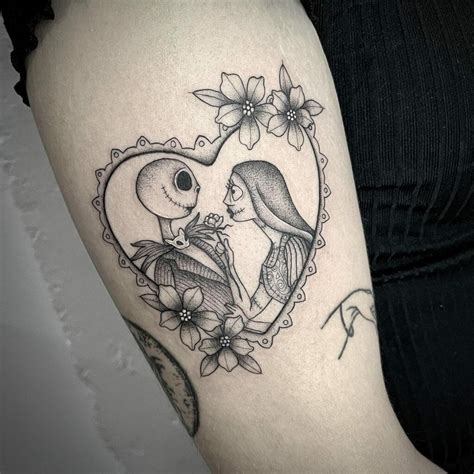 Jack Skellington And Sally Tattoos