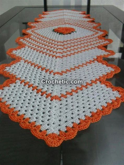 Adorable Fantastic Crochet Knitting Pattern Of Outstanding Table Runner