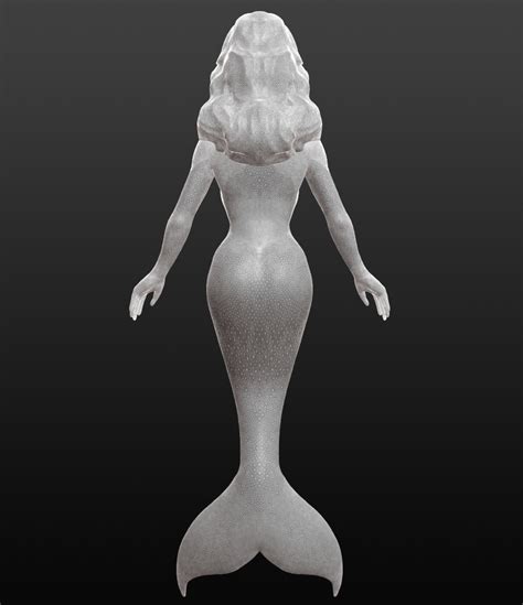 Mermaid 3D Model 20 Fbx Stl Obj Free3D