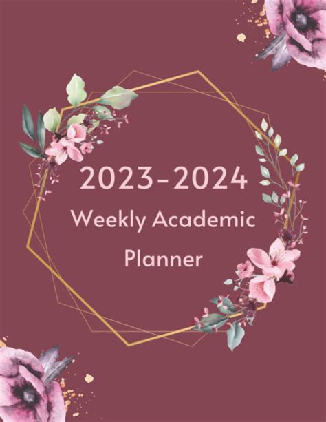 Buy 2023 2024 Weekly Academic Planner 12 Months Yearly Planner Monthly