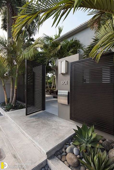 30 Modern Fence Design Ideas - Engineering Discoveries