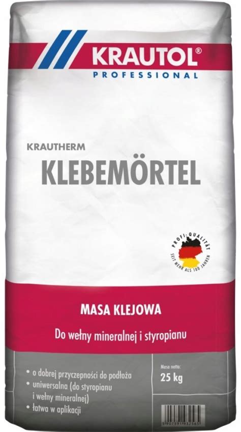 KRAUTOL KLEJ DO STYROPIANU I WEŁNY MINERALNEJ 25KG 11828464707 Allegro pl