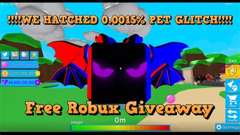 Free Robux Giveaway We Hatched Glitch 0 0015 Update 50 Pet In