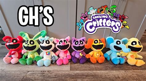 New Full Set Of Official Gh S Smiling Critters Plushies Youtube