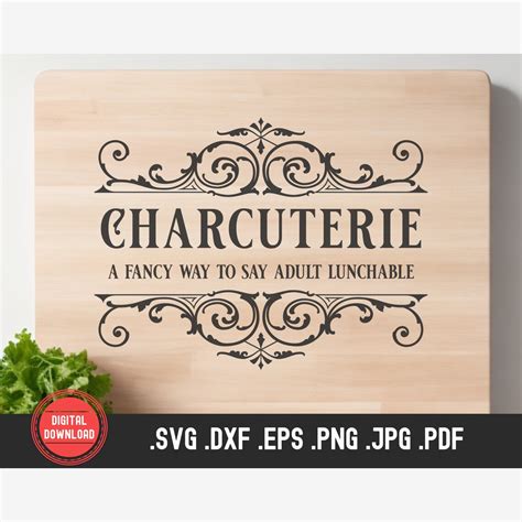 Charcuterie Board Definition Svg Adult Lunchable Wine And Etsy