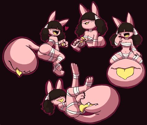 Rule 34 Anthro Autocunnilingus Bandage Black Background Black Hair Blush Blush Lines Breasts