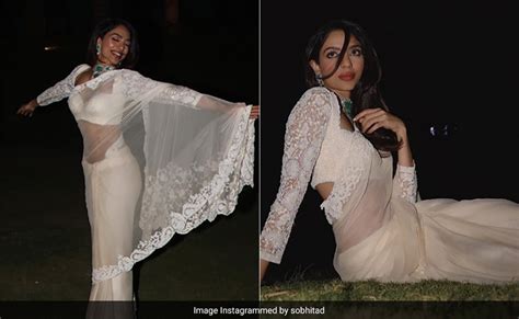 Super Unwell And Yet Sobhita Dhulipala S Sheer White Saree For