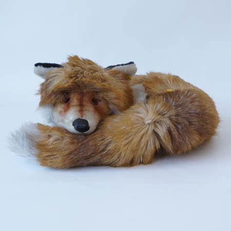 Steiff Fox Curled Up Fuzzy 35 Cm Art Nr 1542 35 EAN 070105 Bears