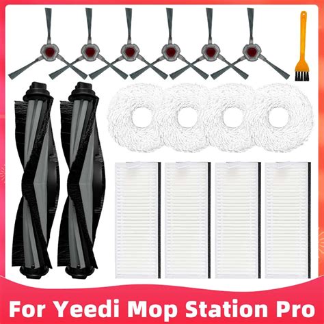 Para yeedi mop station pro robô aspiradores rolo escova lateral