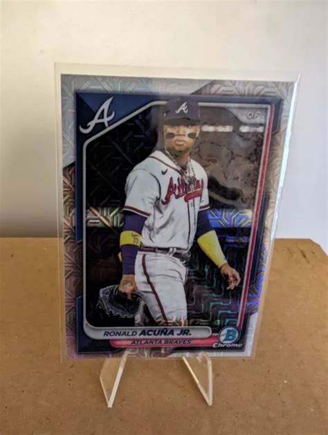 2024 BOWMAN Rifrattore cromato mojo 32 Ronald Acuña Jr EUR 2 19