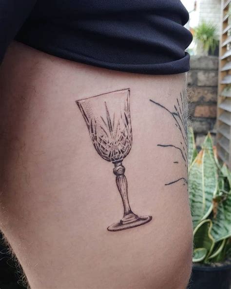 Pretty Wine Glass Tattoos Make You Very Attractive Wine Glass