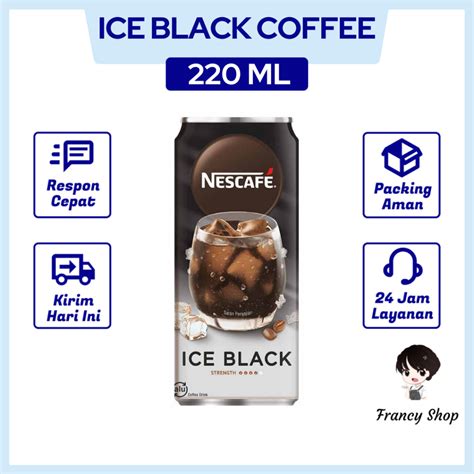 Jual Kopi Nescafe Ice Black Hitam Minuman Kaleng Ml Shopee Indonesia