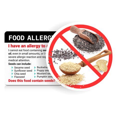 Seed Allergy Card | Your Seed Allergies Understood | Equal Eats