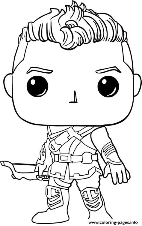 Funko Pops Marvel Avengers Coloring Page Printable