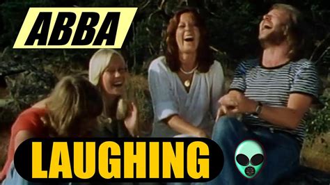 ABBA LAUGHING Agnetha Frida Benny Bjorn Having A Right Giggle