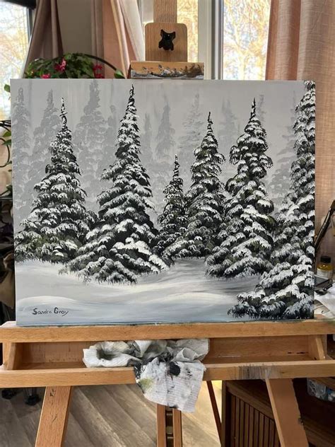 Pin By Nancy Hughes On Holliday Fun Landscape Art Painting Creative