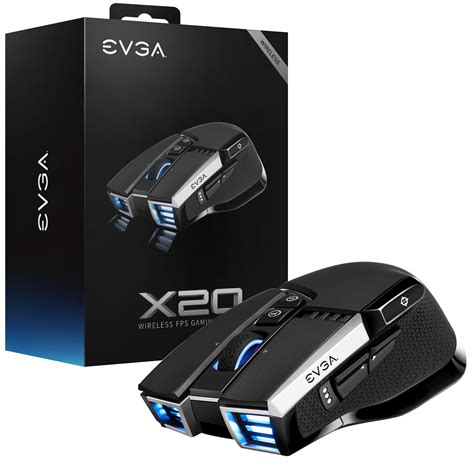 EVGA - EU - Products - EVGA X20 Gaming Mouse, Wireless, Black, Customizable, 16,000 DPI, 5 ...