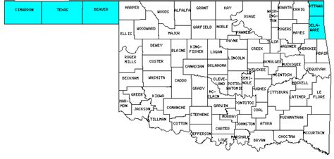 Oklahoma County Lines Map