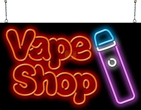 Vape Shop Neon Sign With Graphic SS 40 49 Jantec Neon