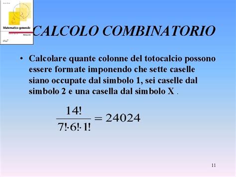 CALCOLO COMBINATORIO Principio Fondamentale Del Calcolo Combinatorio Se