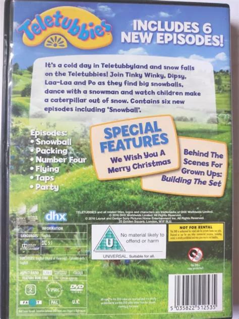 Tubby Snowball Teletubbies Region 2 Dvd Free Next Day Post From Nsw