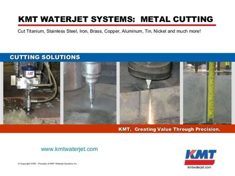 KMT Waterjet Systems Metal Cutting Presentation