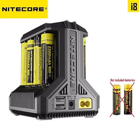 Nitecore I8 Intelligent 8 Channel Multi Slot Smart Battery Charger For