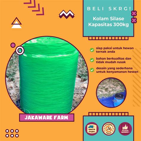 Jual Kolam Silase Silo Bag Kolam Pakan Fermentasi Ternak Kambing Domba