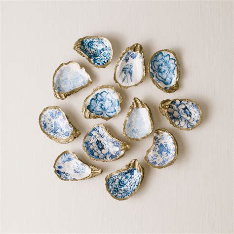 Something Blue Decoupage Oyster Grit And Grace Studio