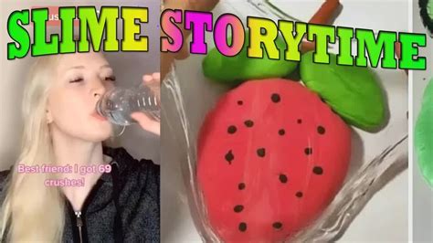 🎧satisfying Slime Storytime🎧 ️💛💚tiktok Compilations Part 74 Youtube