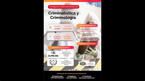 Primer Jornada Congreso Internacional De Criminalística Y Criminología