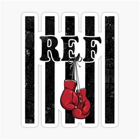 "funny boxing referee and beginners referee" Sticker for Sale by ...